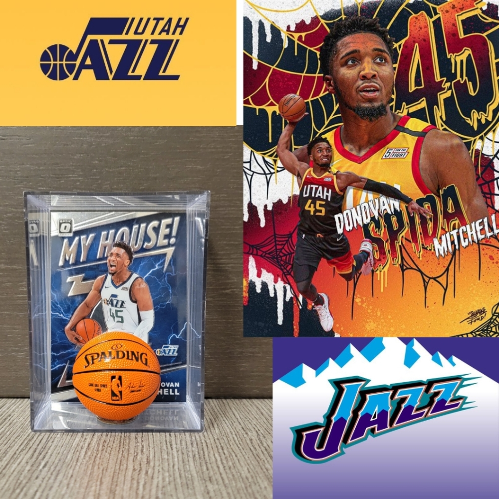 Donovan Mitchel Utah Jazz Mini Basketball Collectible